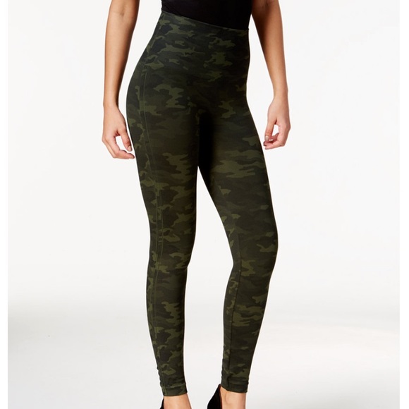 SPANX Look At Me Now Leggings - Green Camo - Picture 5 of 6